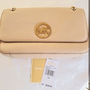 Michael Kors Fulton small Shoulder Flap bag ~ Blush Pink